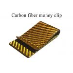 High Strength Glossy Real Carbon Fiber Money Clip for sale