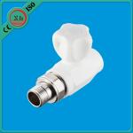 White Straight Radiator Valves Smooth Internal Surface For Drinking Water Supply for sale