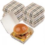 Fast Food Packaging Box Biodegradable Paper Cardboard Burger Box in Customized Sizes for sale