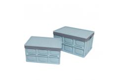 China Multiscene Collapsible Storage Bins With Lid , Sonsill Durable Foldable Plastic Bins supplier