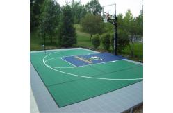 China 2500N Removable Indoor Sports Flooring Polypropylene Interlocking Tiles supplier