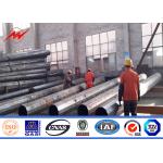 Tapered Galvanized Steel Power Pole Metal Telephone ASTM A123 for sale