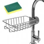 Stainless Steel Kitchen Faucet Sponge Holder Grey Modern for sale
