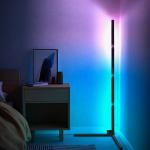 Dropshipping Nordic Modern Decorative Smart APP Remote Control  Colorful RGB LED Floor Lamp Tripod Corner Floor Lamp Hom for sale