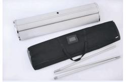 China Retractable Wide Base Aluminum Display Roll Up Banner Stand For Advertisement supplier