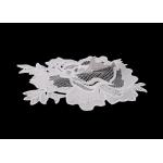 Custom Water Soluble Lace / 3D Flower Lace Trim Collar Applique With OEKO - Tex