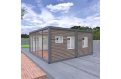 China Modern Single Floor Flat Pack Container House Weather proof Expandable Prefab House supplier