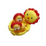 Cute Squeezing Rubber Ducks / Lion Animal Bath Toys Set Floating Elephant Toy Set for sale