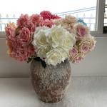 Artificial rose, fake flower photo props, wedding home decoration for sale