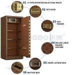 Electronic Lock Luxury Smart Office Safe Box H1500mm YB/N7-150