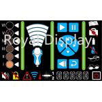 3.3V Negative VA LCD Panel 1/3 Bias 7 Segment Negative FSTN VA for sale
