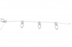 China High Precision Bathroom Use 1.5m Length Curtain Wheel Runners With Ring supplier