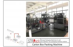 China Automatic Industrial Carton Box Packing Machine Large Capacity For Bottle / Can supplier