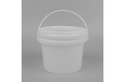 China Screen Printing Round Plastic Bucket 1200ml For Toys Brushes Paints supplier