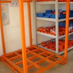 Heavy Duty Stackable Pallet Racks Customized Warehouse Stackable Steel Storage Racks