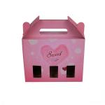 Auto Closed Gift Paper Box Packaging , Corrugated Paperboard Case with Window for sale