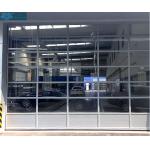 Remote Control Aluminum Alloy Glass Sectional Garage Door for sale