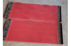 China Self Cleaning Vibrating Rubber Screen Panel 8mm Thickness Round Hole supplier