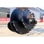 Slag Rock Drilling Conical Auger Bucket With Flat Teeth For Gravel Layer