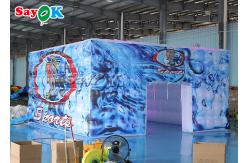 China Fully Printed Inflatable LED Cube Tent Square For Party Events supplier