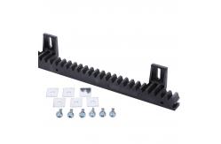China Nylon Black Plastic Automatic Sliding Gate Opener 4 Lugs 6 plugs Gear Rack supplier