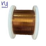 Solderable Self Adhesive 0.2mmx5.0mm Enameled Flat Copper Wire for sale