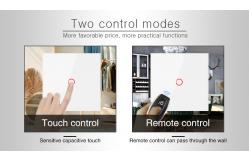 China 433RF Wireless Remote Control Switch 1gang 0 - 20 Meters Smart Wall Light Switch supplier
