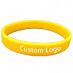 Customized Solid Silicone Wristbands For Advertising Personalized Silicone Bracelet Promoting Business Event Wristband for sale