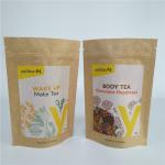 Compostable Stand Up Tea Bag Flour Packaging Kraft Paper Bags For Pet Food for sale