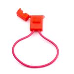 BX2017 Inline Red Fuse Holder Ceramic Body for blade fuse