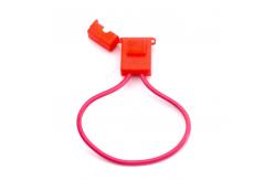 China BX2017 Inline Red Fuse Holder Ceramic Body for blade fuse supplier