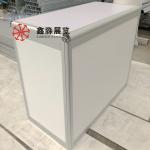 Foldable aluminum front desk of 3X3M exhibition booth, New coming exhibition folding desk for sale