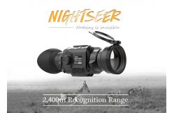 China 2x / 4x Digital Zoom Thermal Optic Scope 2400m Recognition Range Hunting Usage supplier