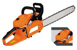 China Petrol / Gas Powed 52CC Manual Chainsaws Green Cut Chainsaw With Magnesium Alloy Crankcase supplier
