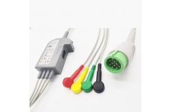 China MDT Physio Control Snap Connector Proximal 10 Lead Ecg Cables supplier