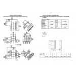 BEM1502 EM15 Horizontal Widened PIN4+2+2 Distribution Power Line Transformer for sale