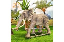 China Custom 3D Animal Models Realistic Animatronic Elephant For Exhibition supplier