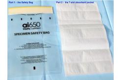 China Custom Disposable Plastic 95Kpa Biohazard Specimen Bag supplier