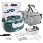 Leakproof 304 Stainless Steel Electric Lunch Boxes 1.5L Capacity Voltage 220V-12v 24v/110v-12v 24v for sale