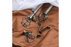 China Elegant Style Modern Extendable Curtain Rod Set Curtain Pole Track Accessories supplier