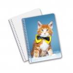 Wholesale 3D Effect 3D Lenticular Printing Notebook Hardcover Spiral Bound Notebook Perforated Notebook For Kids for sale