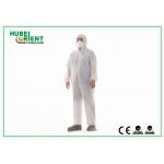 Type 5 / 6 Hooded MP / SMS Disposable Coverall For Laboratory / Workshop for sale