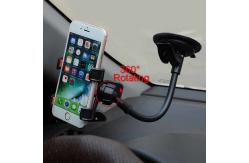China Gooseneck Double Clamp Car Dashboard Phone Mount 3.2inch Width supplier