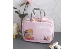 China Zipper Closure Cartoon Polyester Travel Toiletry Organizer supplier