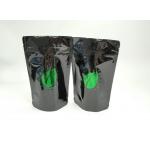 One Side Transparent Plastic Pouches Packaging Clear Window Stand Up For Coffee for sale
