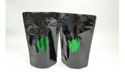 China One Side Transparent Plastic Pouches Packaging Clear Window Stand Up For Coffee supplier