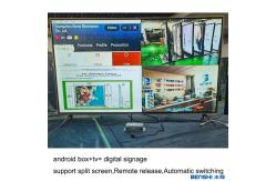 China Smart Media Player Android Box And CMS Software Digital Signage Split Screen supplier