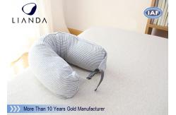 China U Shaped Therapeutica Sleeping Pillow / Soft Memory Foam Neck Pillow OEM Service supplier