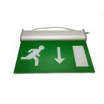 110V / 220V Double Sided Exit Signs Self Testing Running Man Emergency Light Maintained for sale