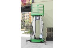 China 14m Double Mast Aerial Work Platform , Durable Awp Equipment 150Kg Loading supplier